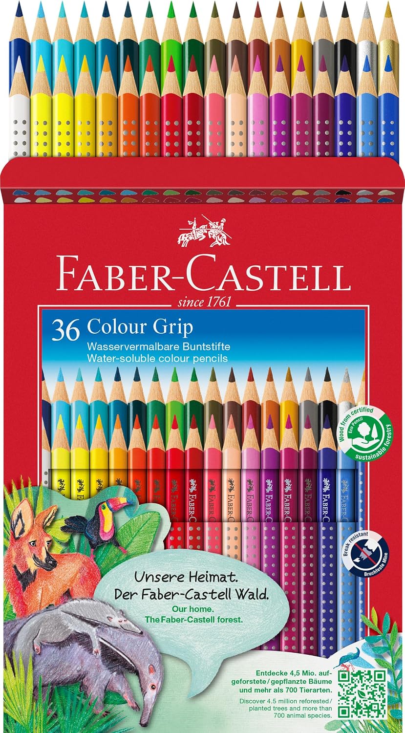 Detalle de Faber‑Castell 112442 Set de crayons Colour Grip 36 🖍