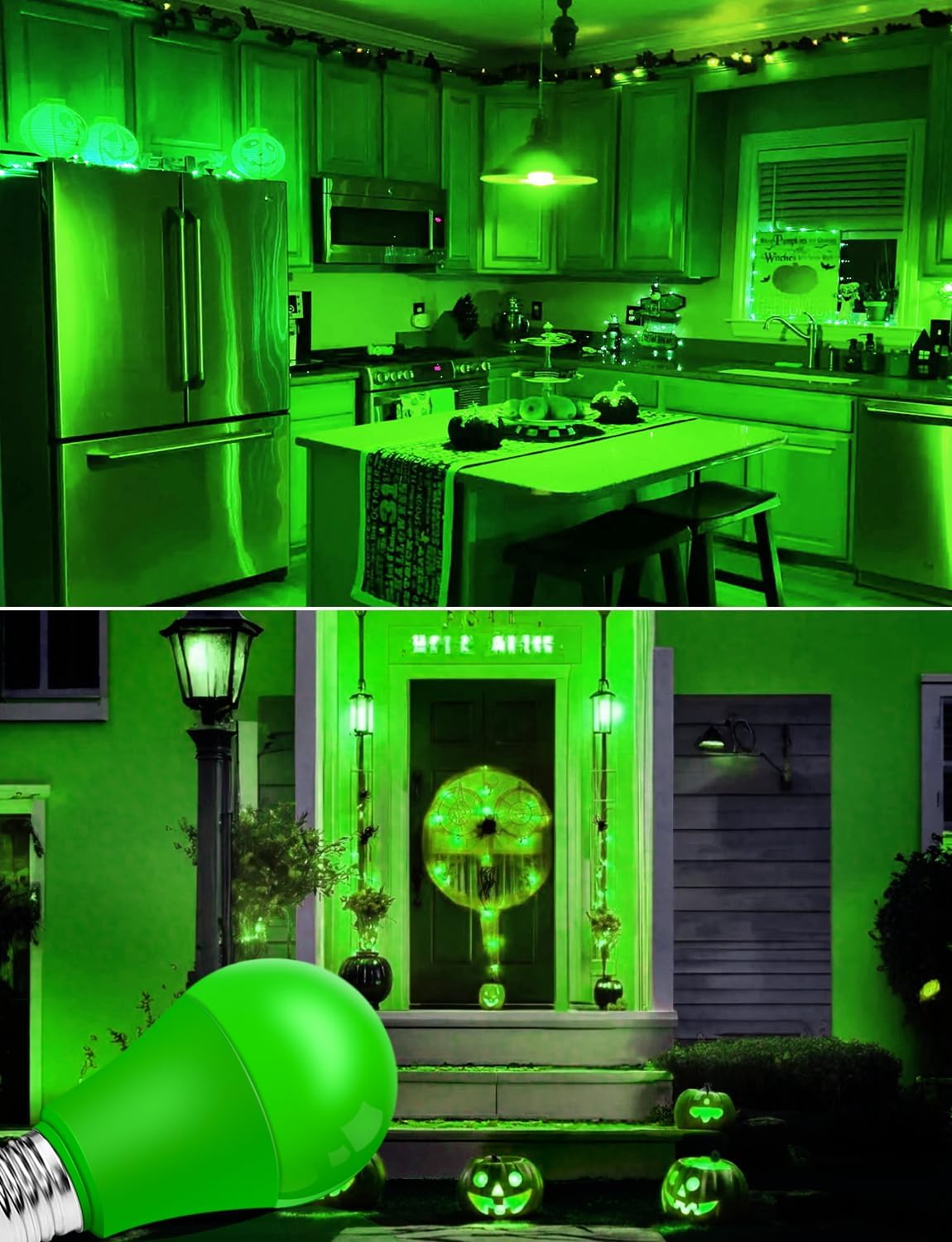 Detalle 2 de Ecoiot CP-BL01-RGB Green LED Bulbs, A19 9W, E26, 4-Pack