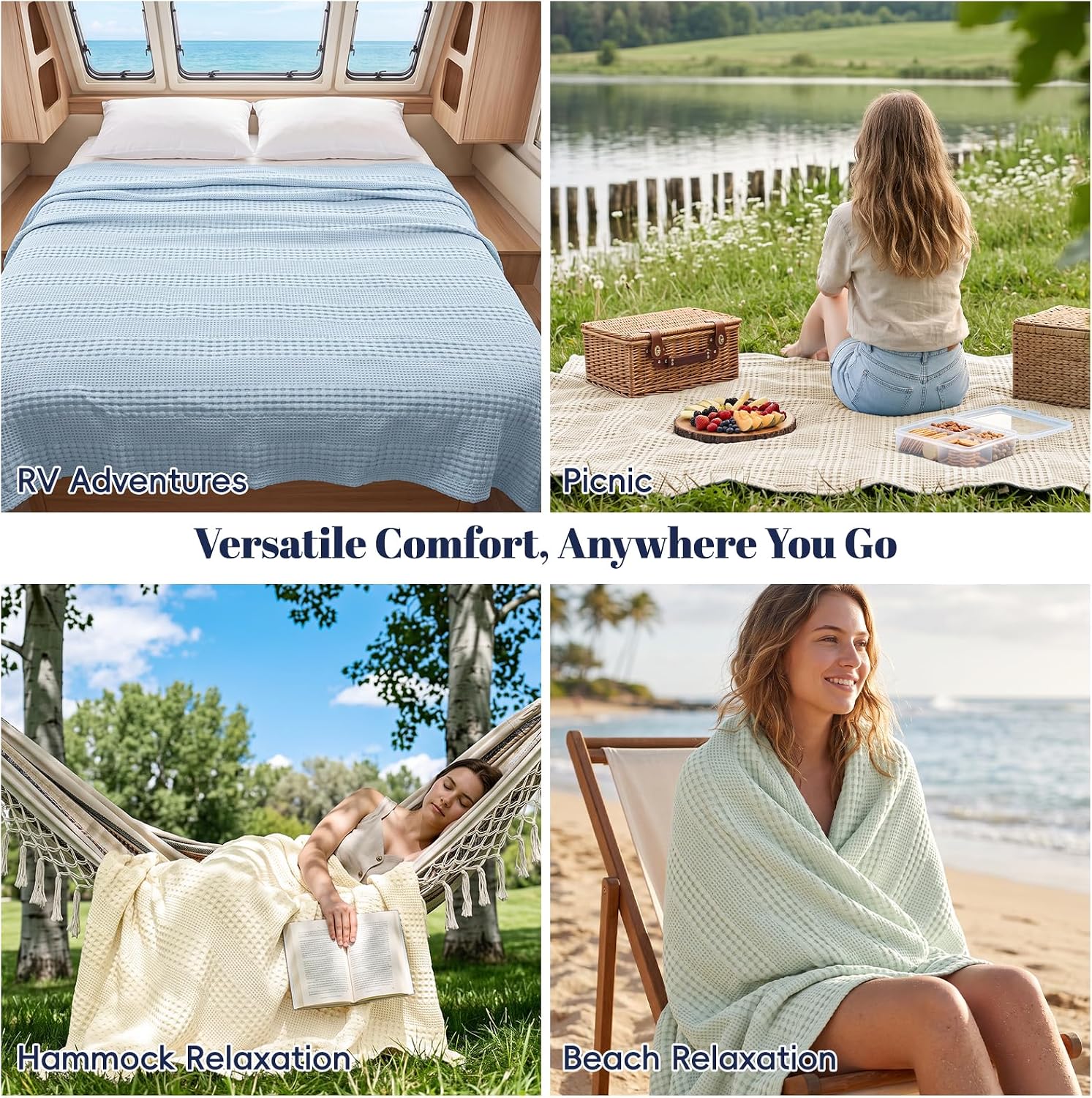 Thumbnail 6 de PHF Waffle Blanket Queen Size