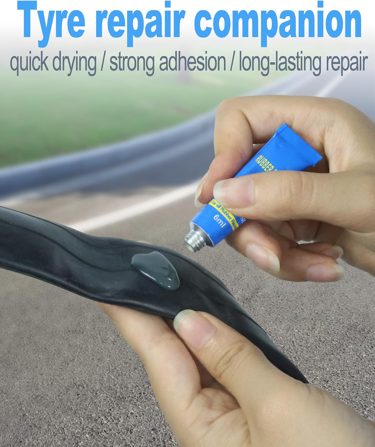 Detalle de cycletour Puncture Repair Kit for Bike Tyres with High Strength Tyre Levers