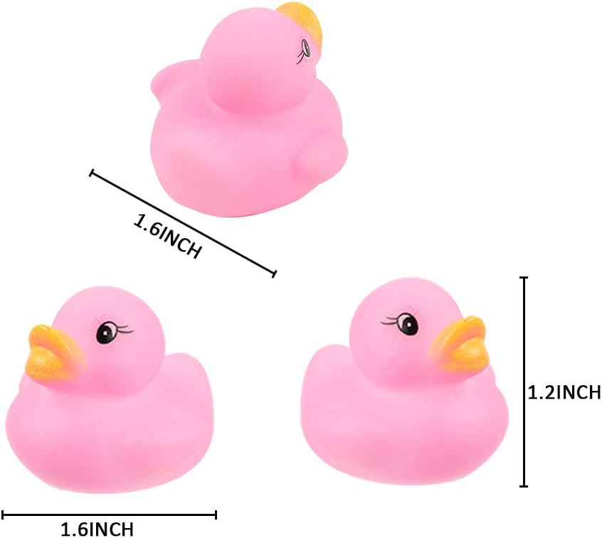 Thumbnail 1 de 50 Pcs Rubber Ducks Bath Toy (5 Colors) – Multicolor Mini Float Ducks for Baby Bath, Shower & Party Favors