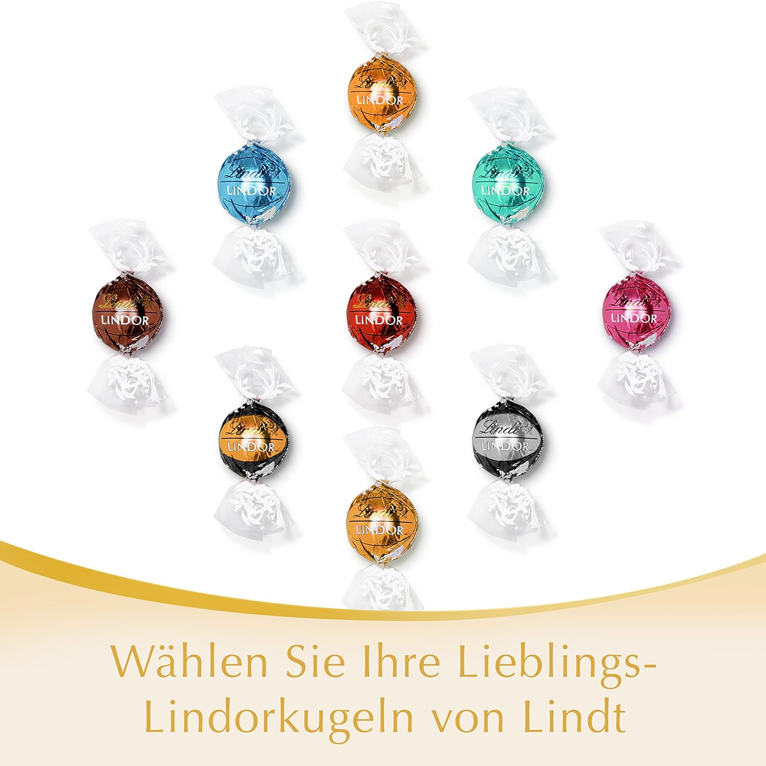 Detalle de Lindt Lindor Kugeln weiß – 137 g Beutel