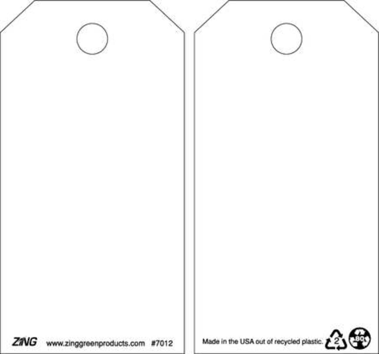 Detalle de Zing Green Products Safety Tag 7012