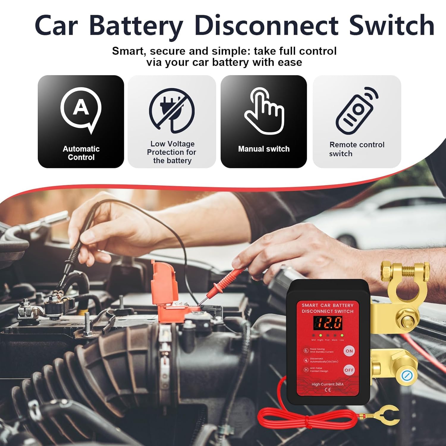 Thumbnail 1 de Mtchavno Desconectador de Batería 240A