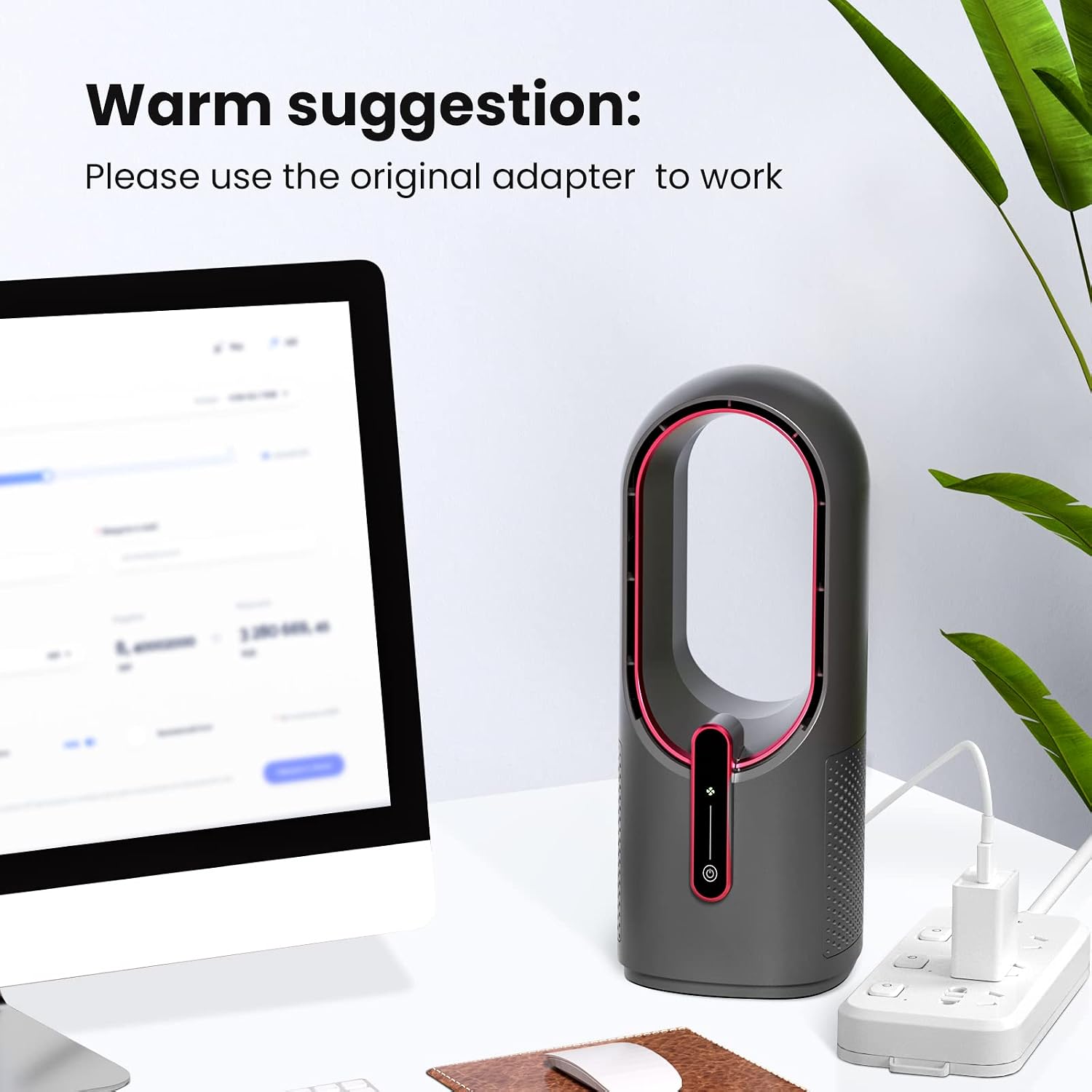 Thumbnail 6 de KONSIDEN 11.8 Inch Bladeless Desk Fan, 3-Speed 🌀