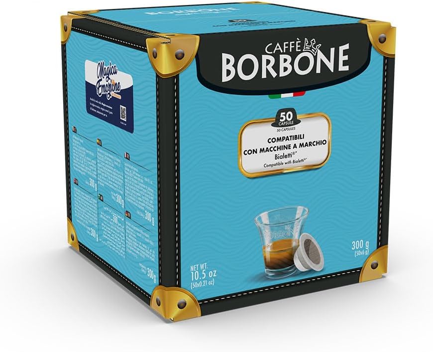 Detalle 2 de Caffè Borbone Roja - 50 Cápsulas ☕ Compatibles con Bialetti