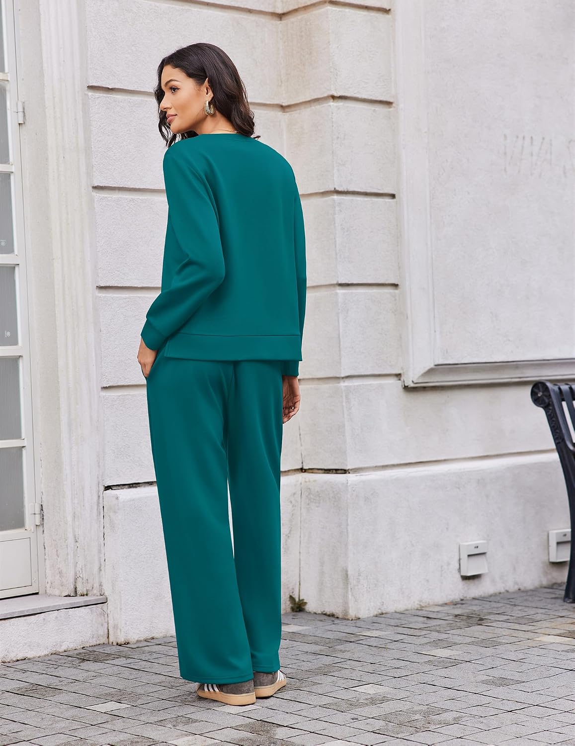 Detalle 1 de Ekouaer Women's Lounge Set, Viscose Blend