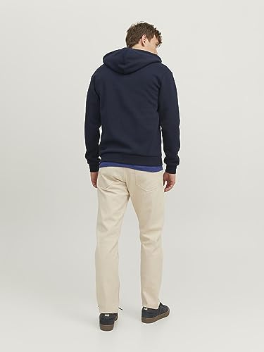 Thumbnail 4 de JACK & JONES Zip Hoodie Plain Navy Blazer L