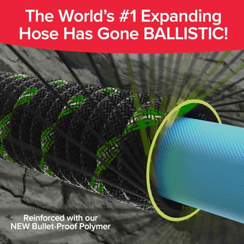 Detalle de Pocket Hose Ballistic Double UV Edition 50 FT Expandable Garden Hose with Pocket Pivot Swivel Connector