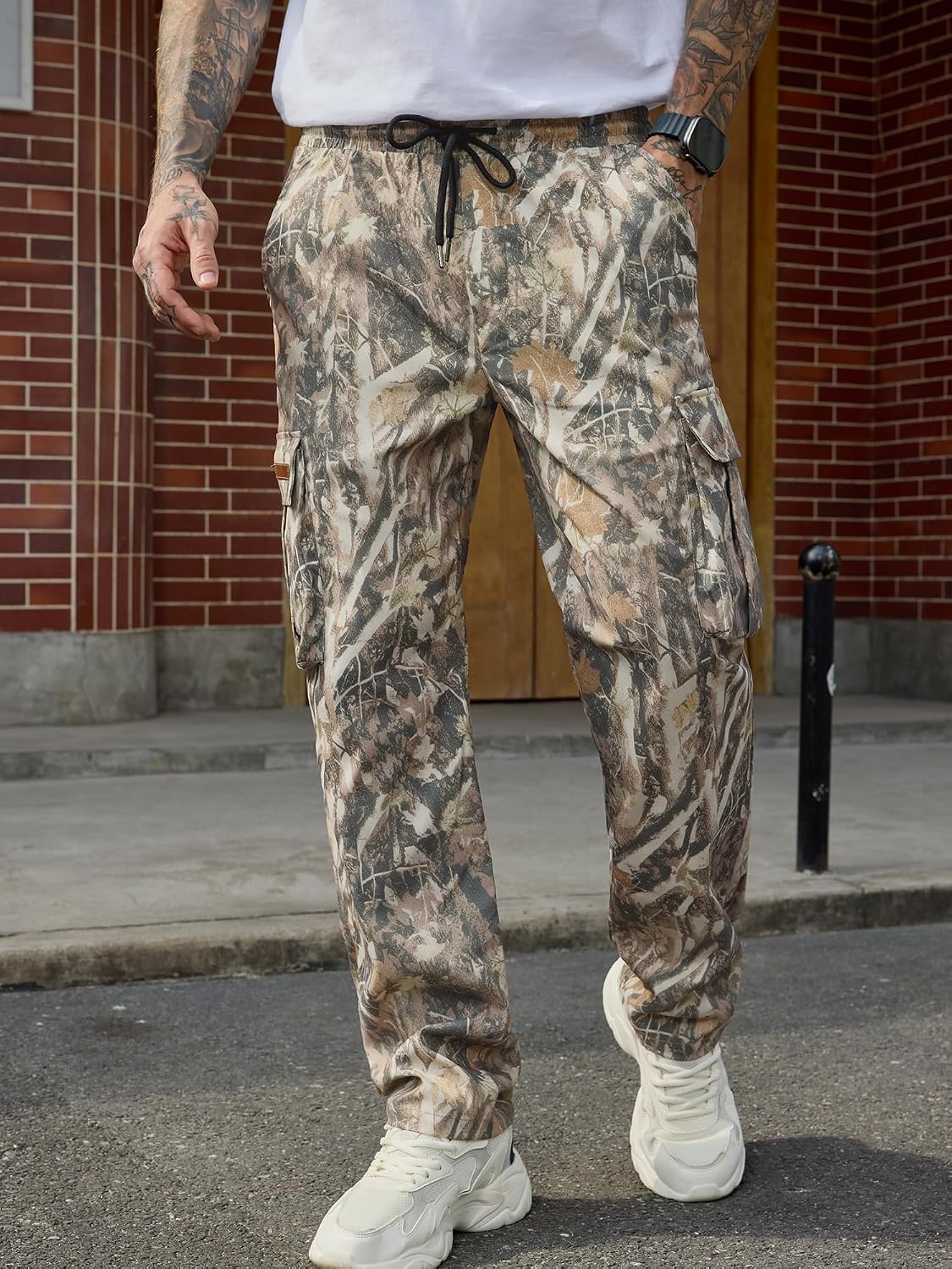 Thumbnail 2 de PLEPAN Cargo Joggers with Drawstring Pockets