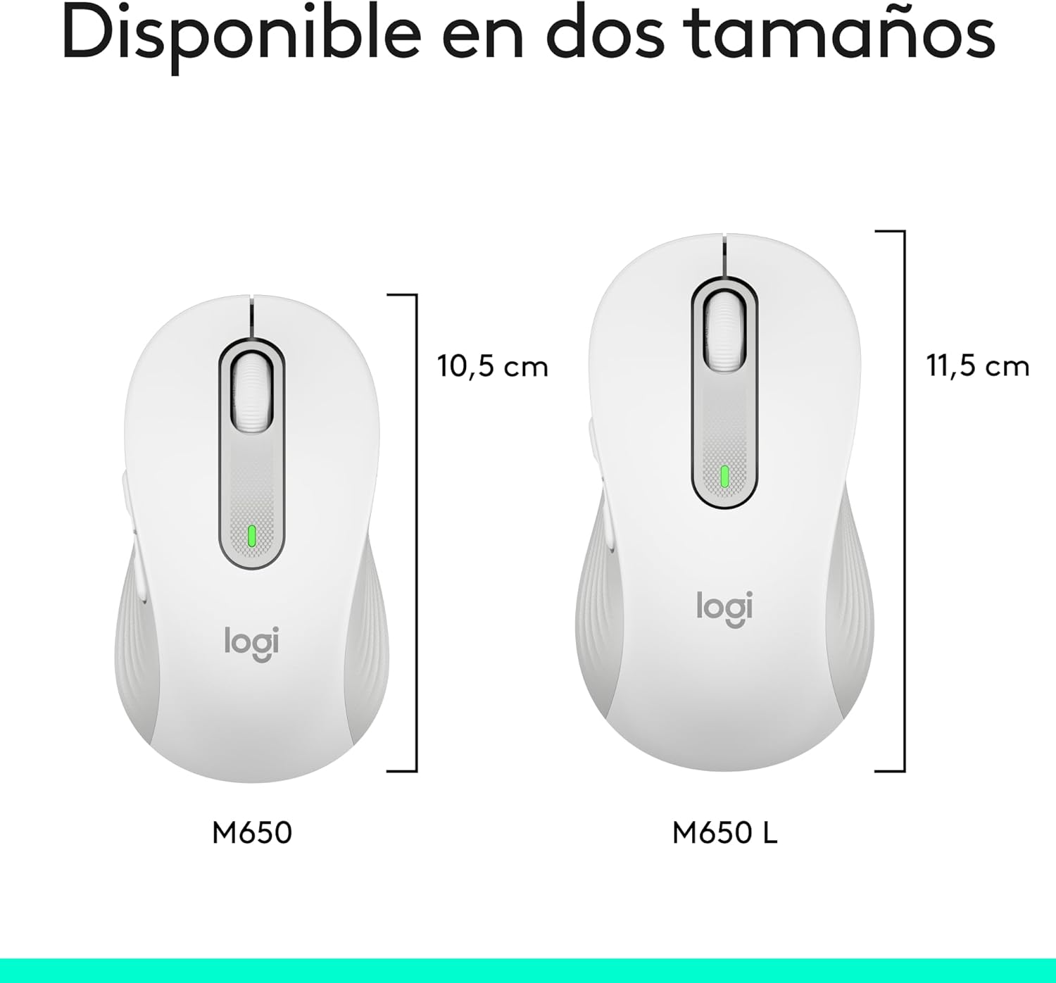 Thumbnail 9 de Logitech Signature M650 L Ratón inalámbrico left, manos grandes🖱