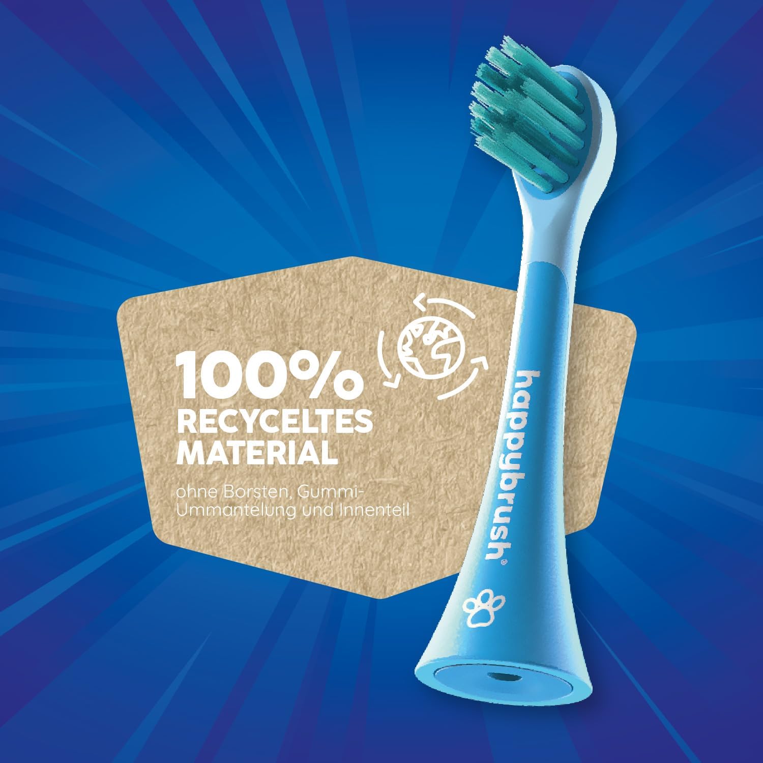 Thumbnail 1 de happybrush Aufsteckbürsten 9er-Set (3x3) für ECO VIBE 3 – mit abgerundeten Borsten, PawPatrol