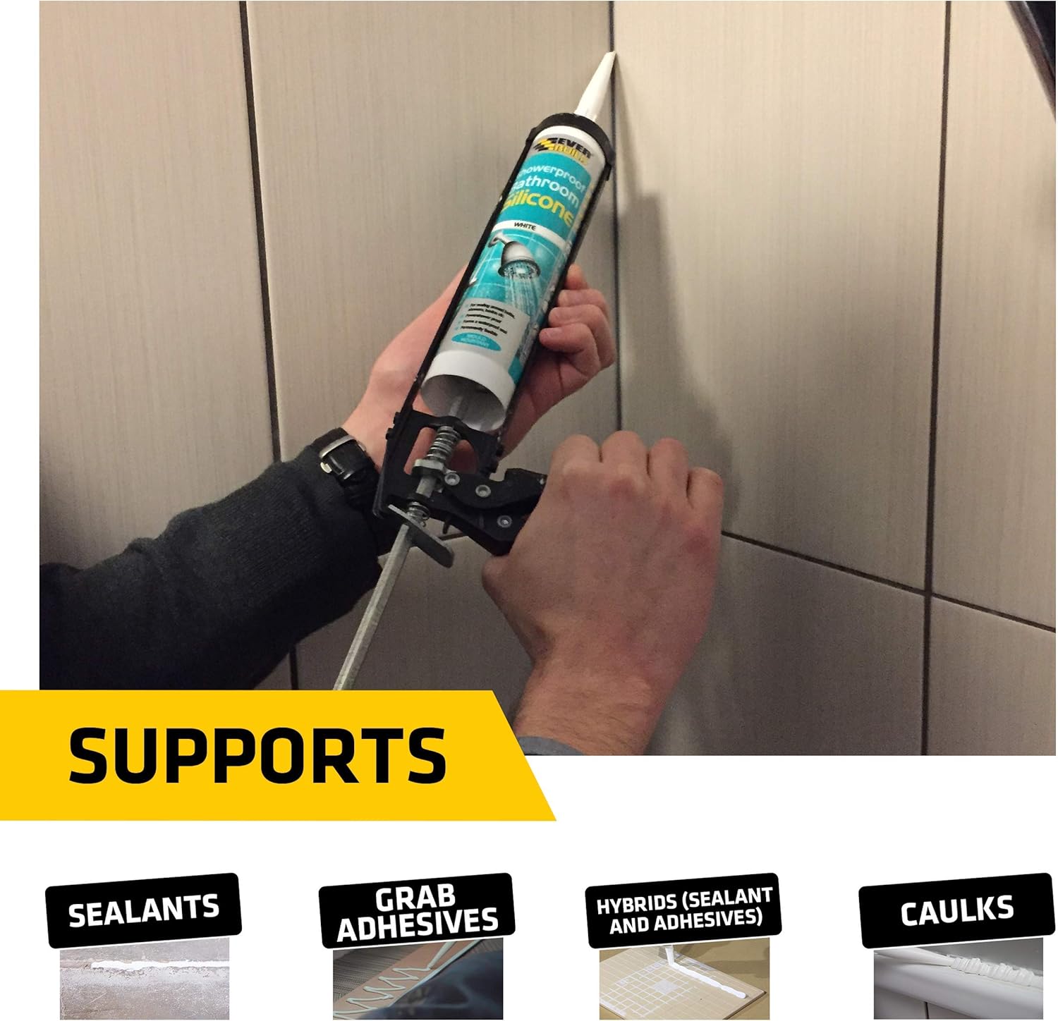 Thumbnail 3 de Everbuild Super Flow Sealant/Adhesive Cartridge Applicator Gun with Rotating Barrel