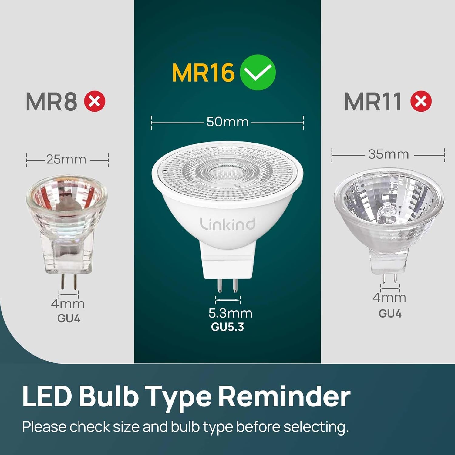 Thumbnail 3 de Linkind Bombilla LED GU5.3 MR16 12V, 36° Blanco frío, Pack de 5