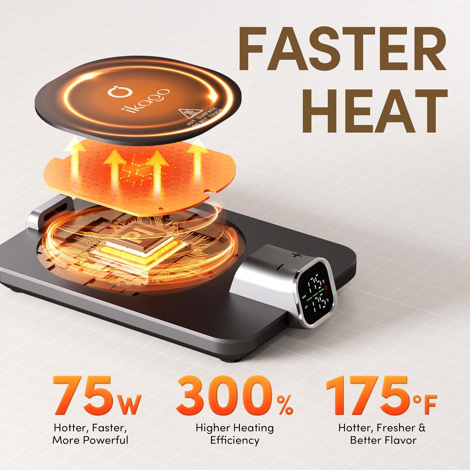 Thumbnail 3 de Coffee Mug Warmer & iKago Mug Set with Accurate Temperature Control
