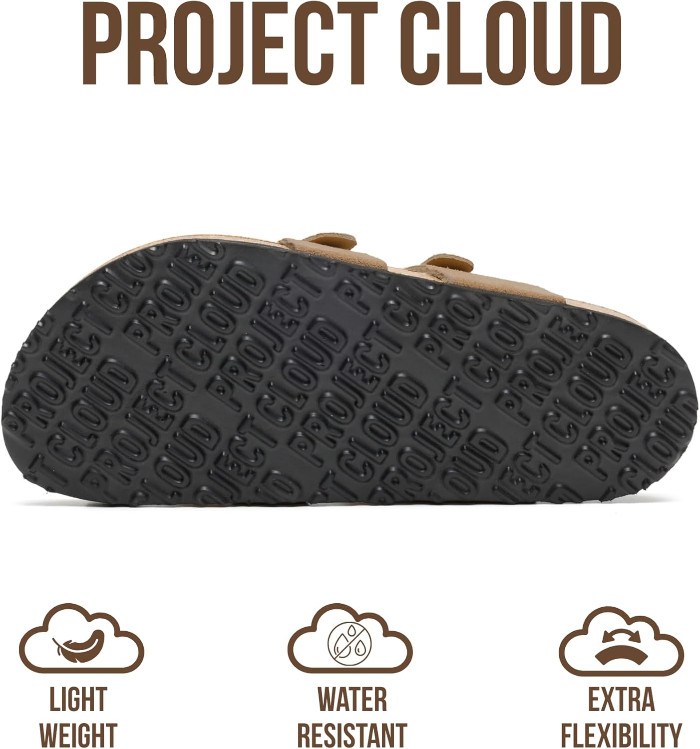 Thumbnail 4 de Project Cloud 100% Genuine Leather Women’s Sandals (Lightweight Slides with Memory Foam & Cork Footbed)