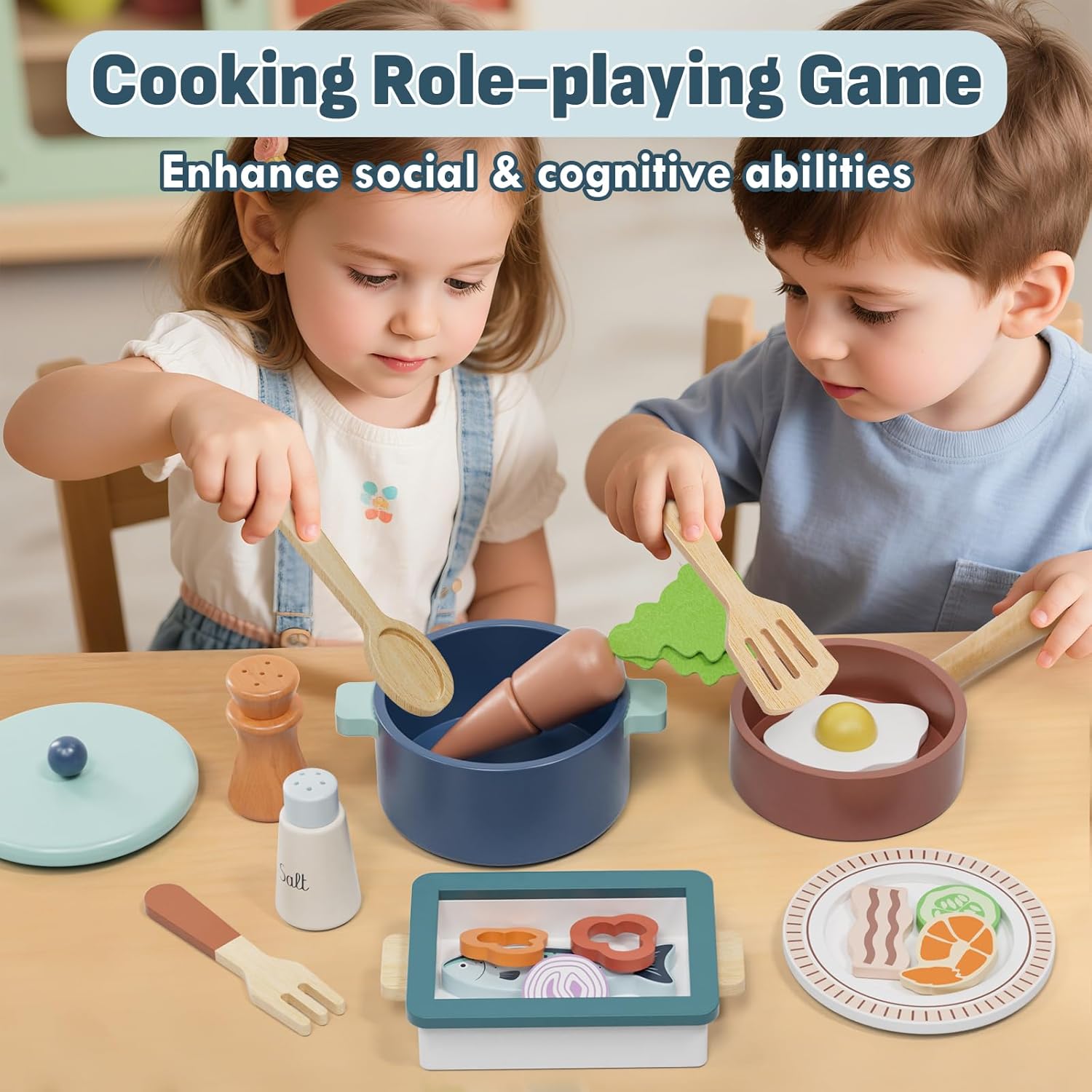 Detalle 2 de Lehoo Castle Wooden Kitchen Toys