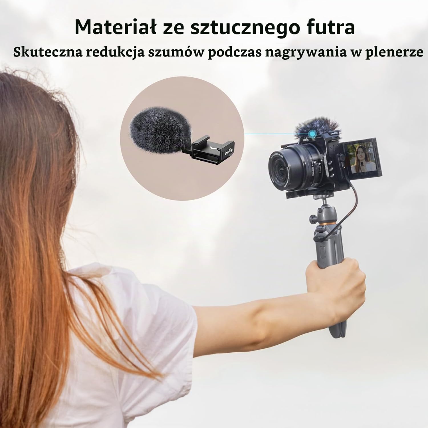 Thumbnail 6 de SMALLRIG 3526 – adapter zimnej stopki z osłoną przeciwwiatrową do Sony ZV-E10 i ZV-1