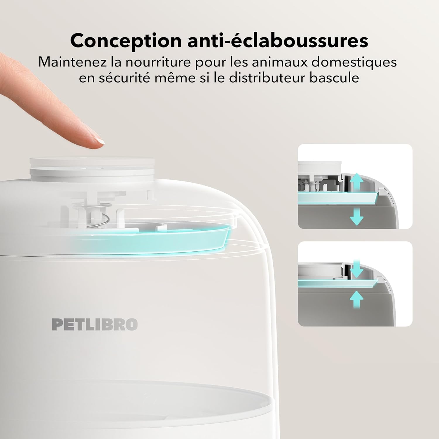 Thumbnail 6 de PETLIBRO Distributeur de croquettes automatique pour chat 2,4G WiFi rechargeable – 2 L