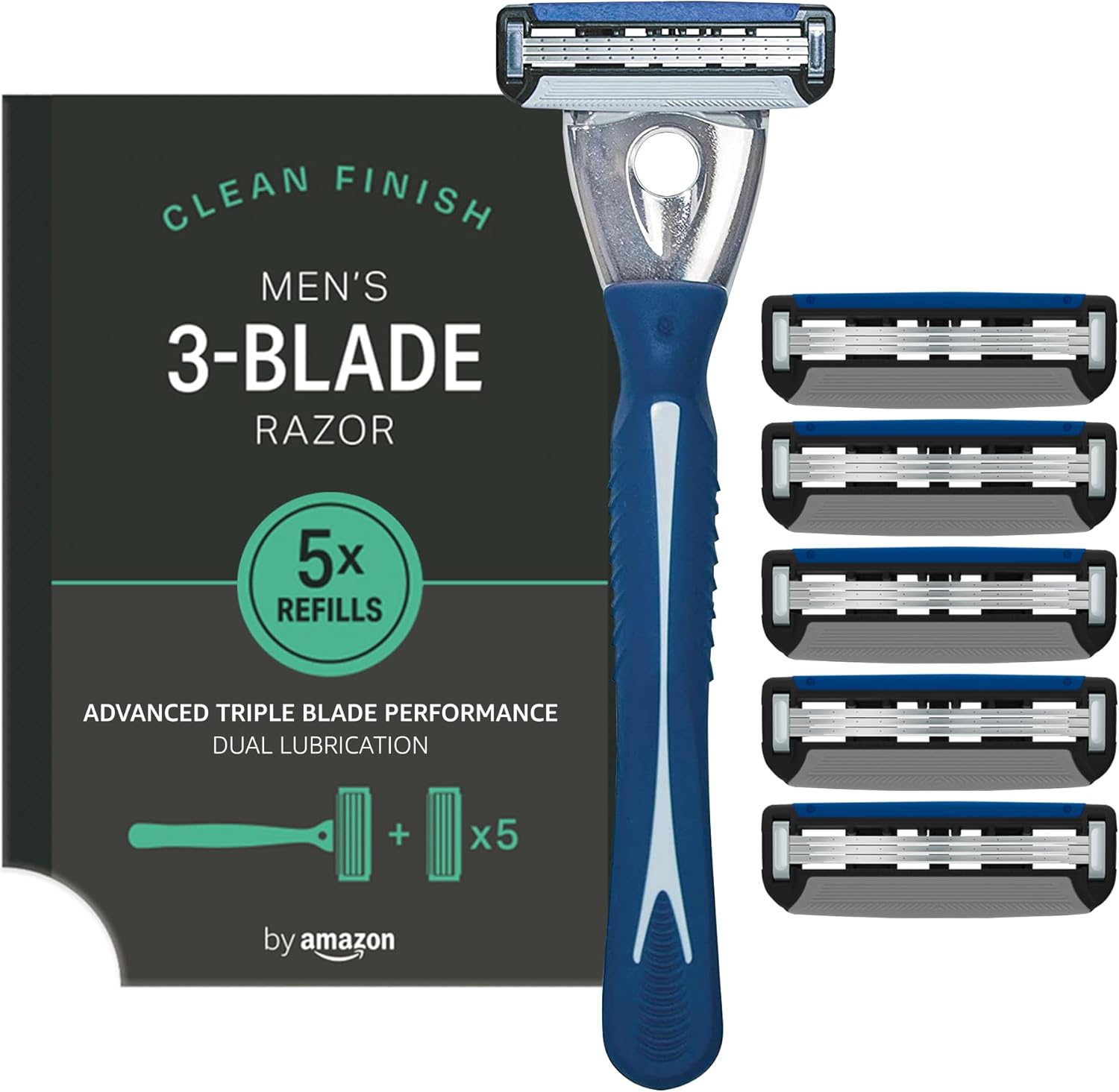 Thumbnail 6 de by Amazon Men's 3 Blade Razor with 19 Cartridges – A pragmatic, all-in-one grooming option