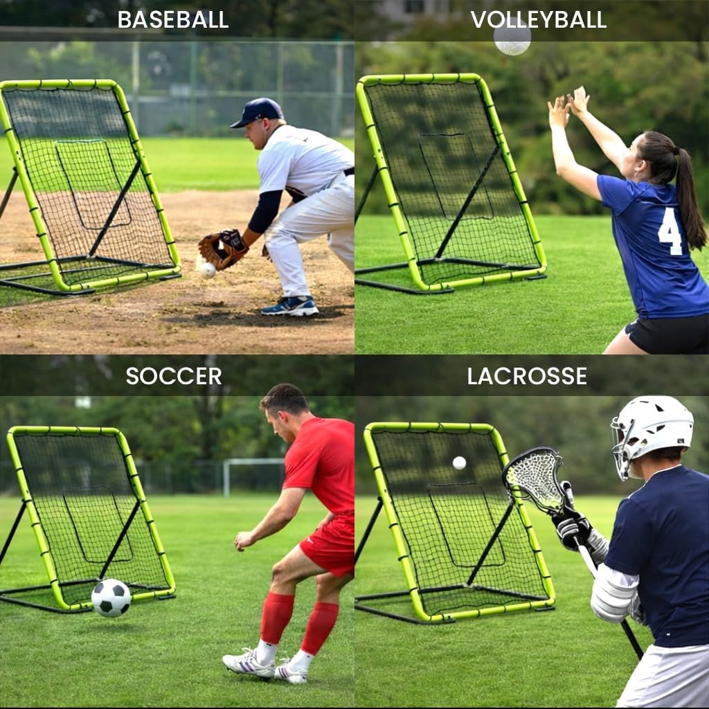 Detalle 2 de Baseball Rebounder Net 4x4.5 Ft Pitchback Trainer