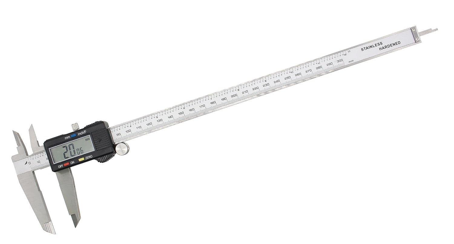 Detalle de WONDERSUNM 0-12"/0-300mm Digital Caliper with Stainless Steel Body
