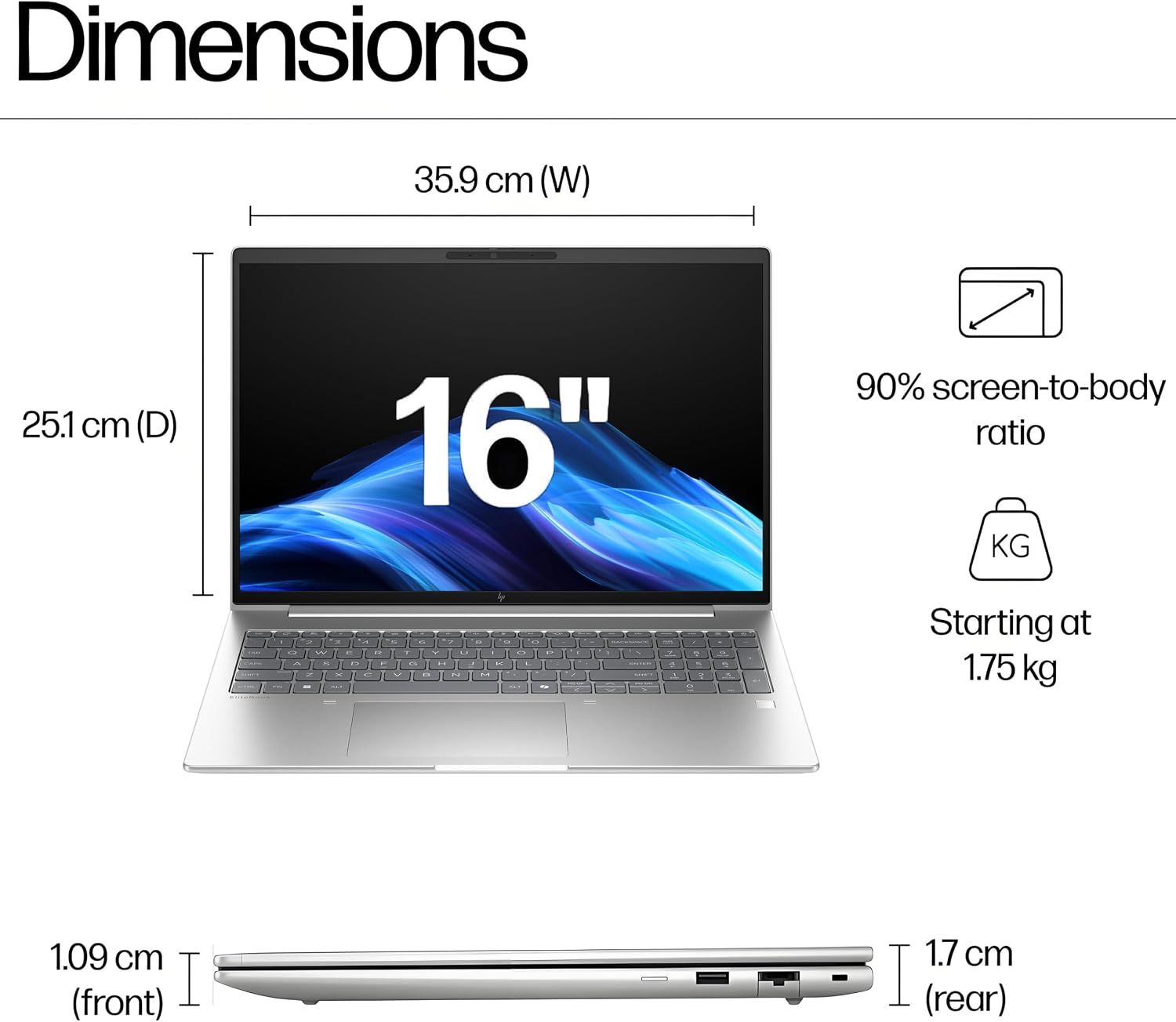 Thumbnail 6 de HP Business Laptop, EliteBook 6 G1a