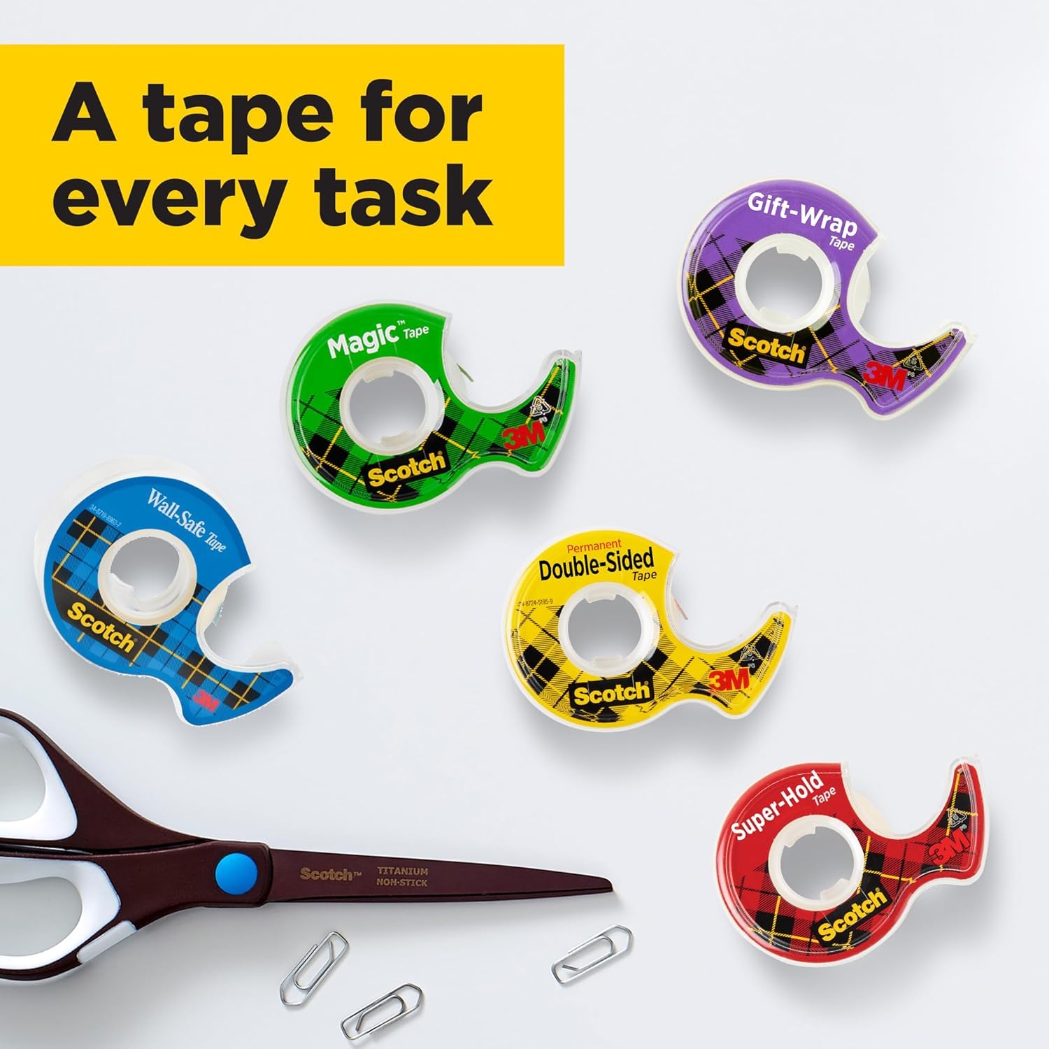 Detalle de Scotch Magic Tape (6 rolls) 19 mm x 33 m – general purpose invisible sticky tape for document repair & labelling