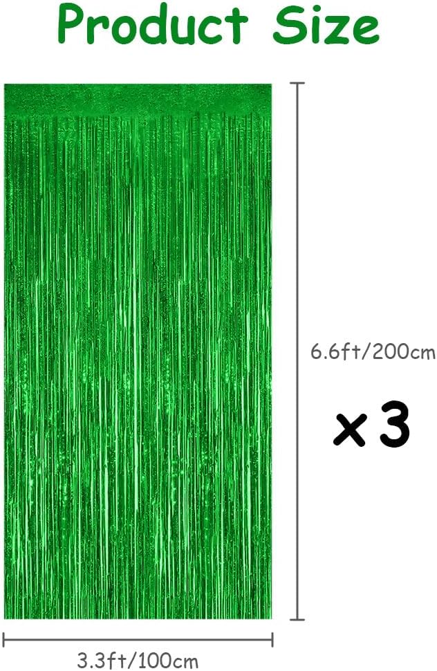 Detalle 2 de OFFCUP Rideau Métallique Vert 3pcs
