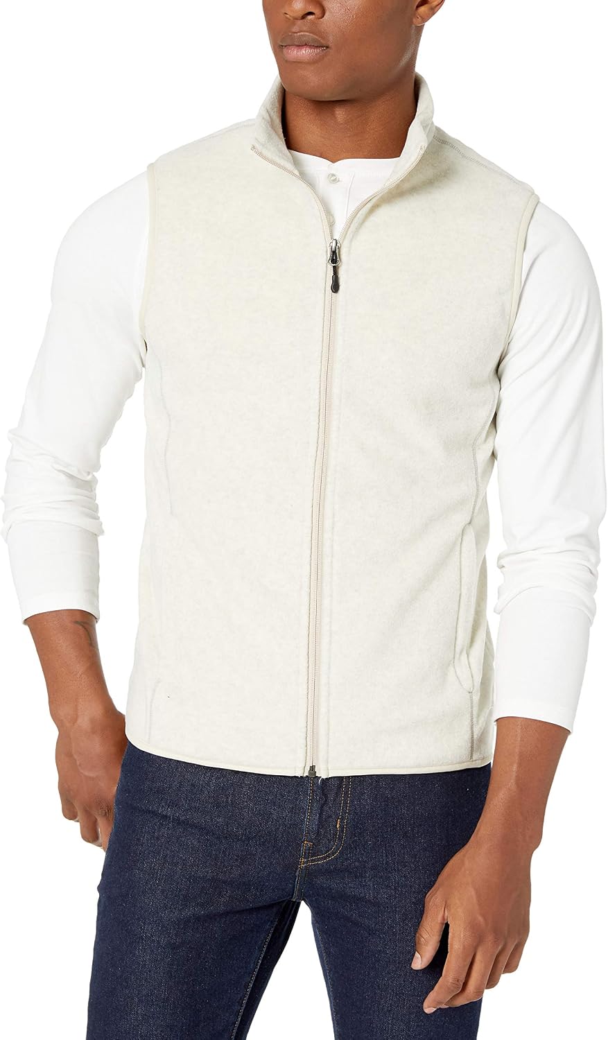Detalle de Amazon Essentials Full-Zip Polar Fleece Vest