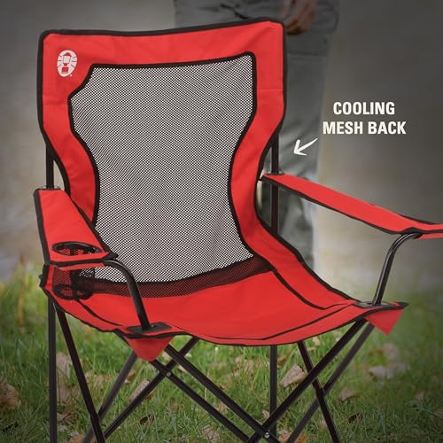 Thumbnail 4 de Coleman Broadband Mesh Quad Camping Chair with Carry Bag & Cup Holder