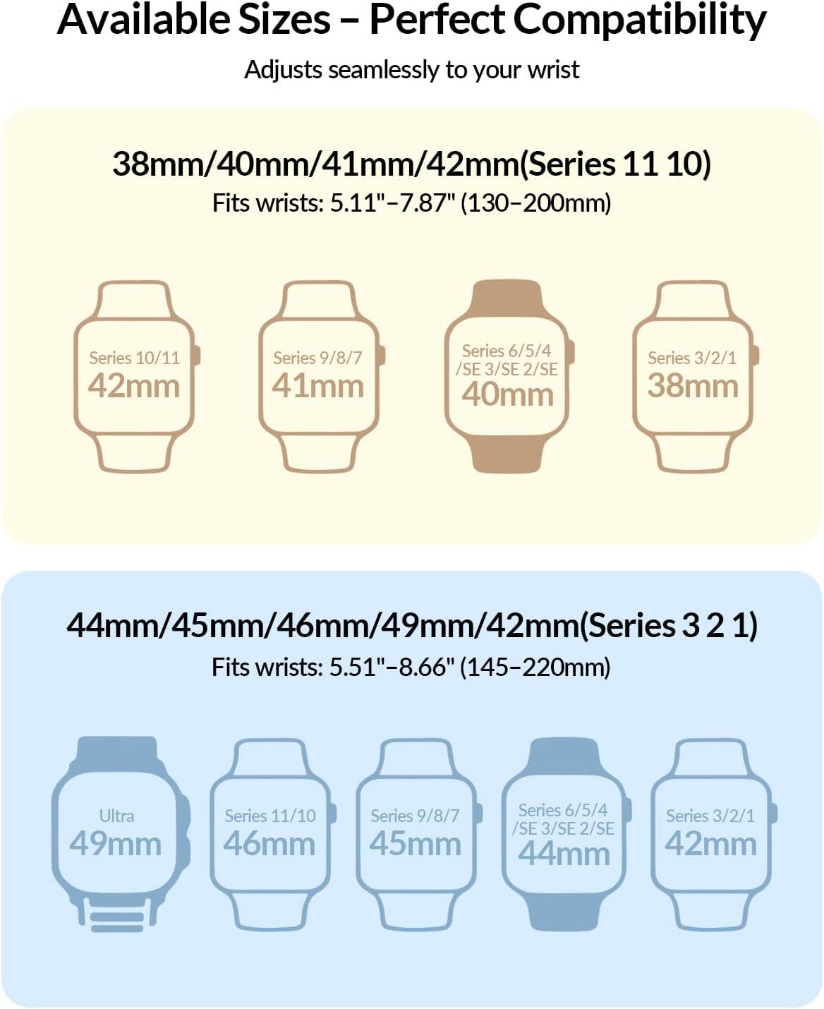 Detalle de Magnetic Silicone Sport Loop for Apple Watch (38–49mm): Lightweight, Waterproof Comfort