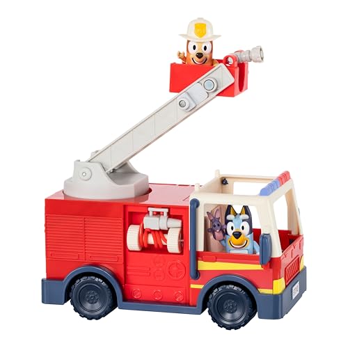Detalle de Bluey Camión de Bomberos con Figuras exclusivas