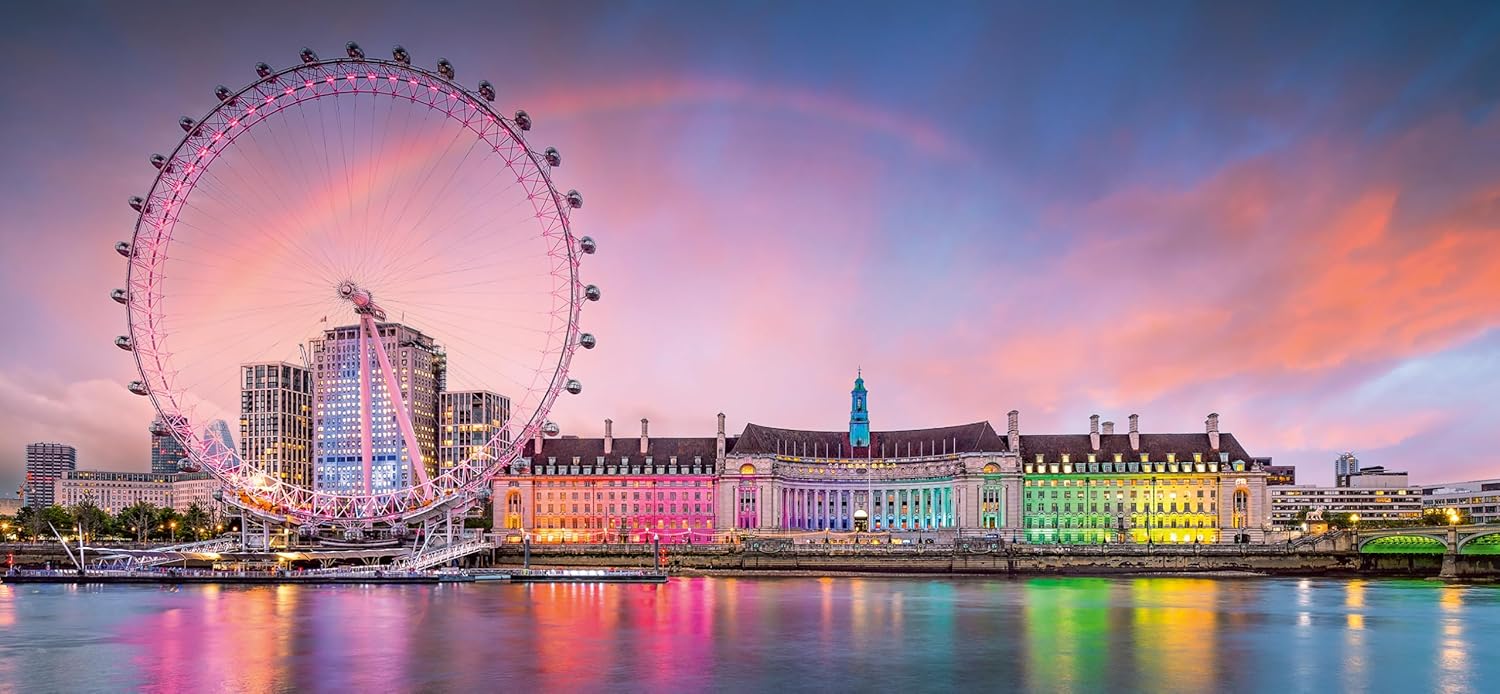 Detalle de Ravensburger Puzzle 12000805 – Kunterbuntes London, 2000 Teile