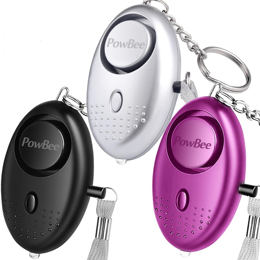 Personal Safety Alarm Keychain 3 Pack 150dB