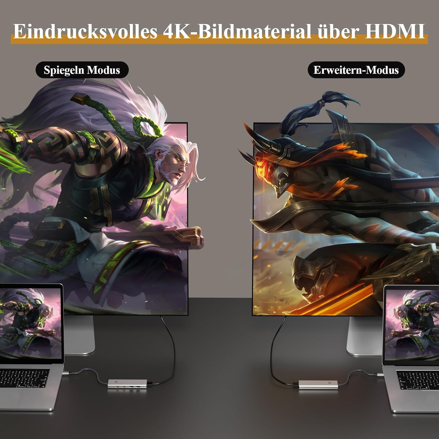 Thumbnail 5 de Minthouz USB C Hub 5-in-1 Dock: 125W PD, 4K@60Hz HDMI, 10Gbps USB-C, 2x USB-A – kompakte Dockingstation für Dell, Lenovo, MacBook Pro/Air und iPad Pro