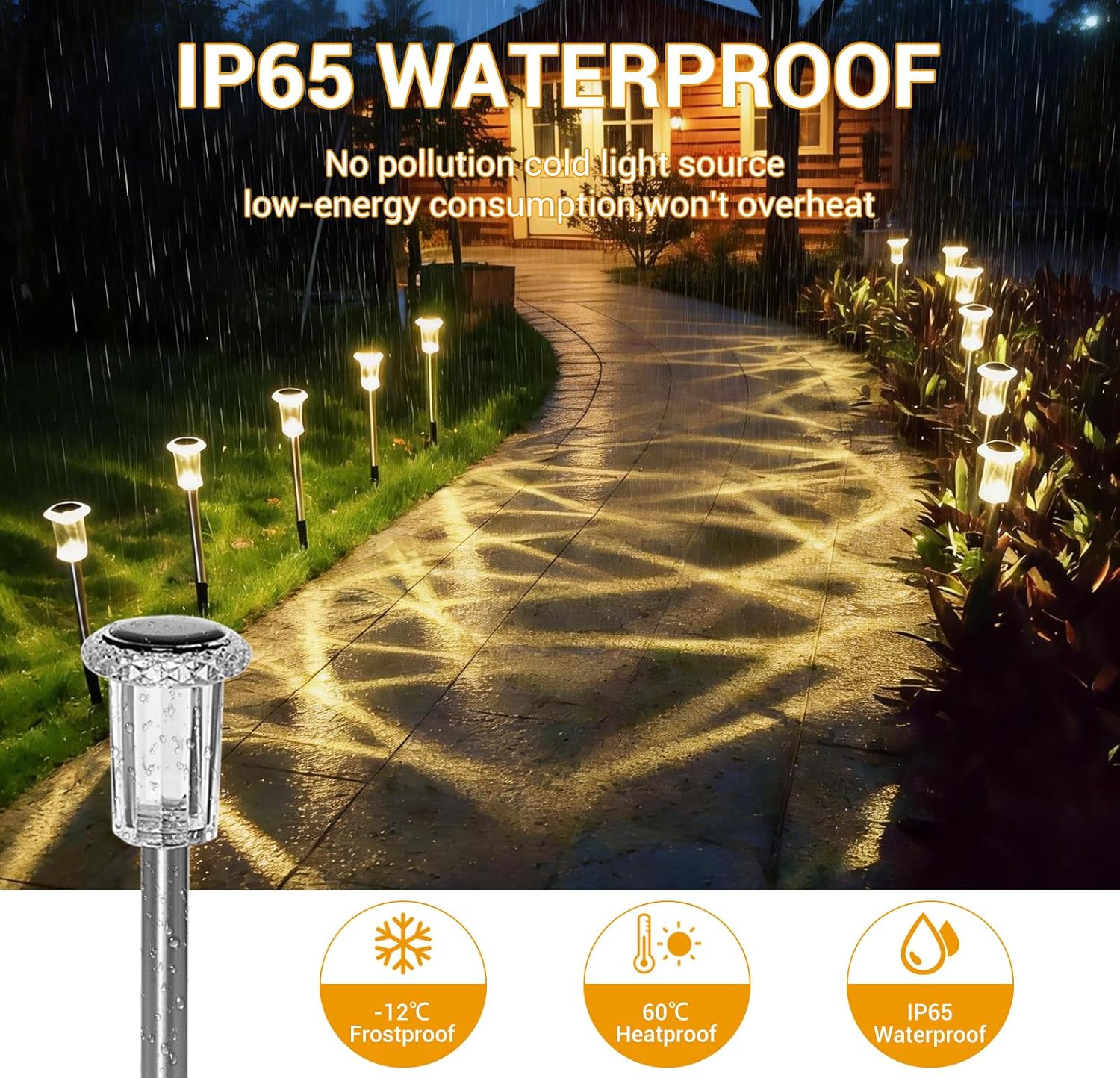 Thumbnail 4 de Aourow Lampade Solari da Giardino per Esterni (6 pezzi) con luce calda, accensione automatica e IP65