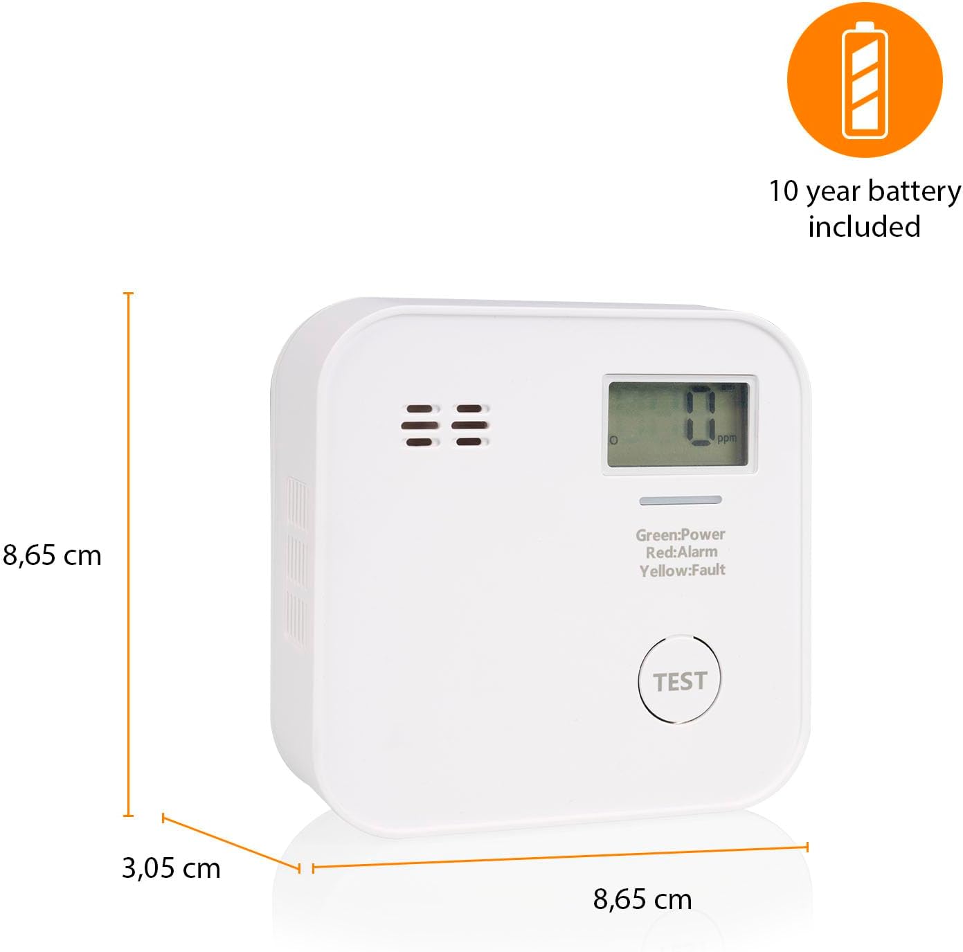 Thumbnail 2 de Smartwares FGA-13091 Detector de CO con pila 10 años