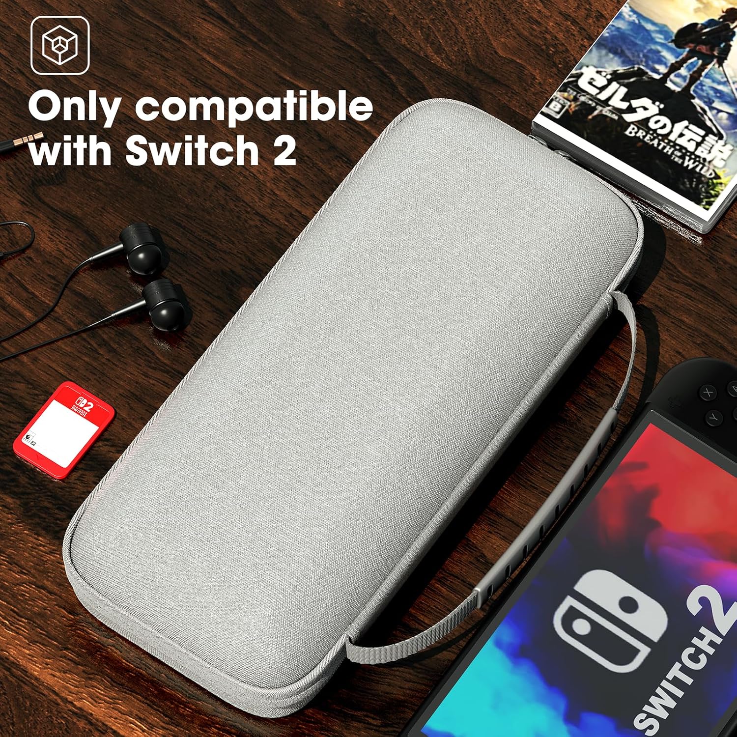 Detalle 2 de ProCase Carrying Case for Nintendo Switch 2 (2025) with 24 Game Card Slots, Hard Portable Travel Case Storage Bag Protective Pouch for 2025 Nintendo Switch 2 Console & Accessories -Grey
ProCase Carrying Case for Nintendo Switch 2 (2025)…