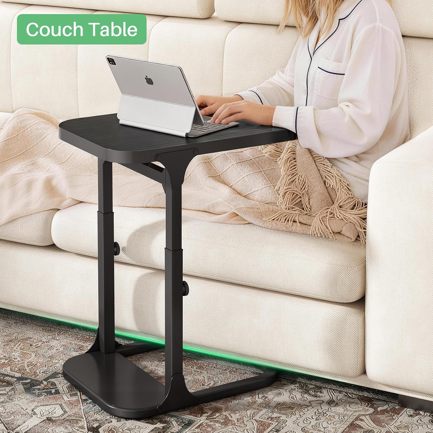 Thumbnail 6 de Kitstorack Height-Adjustable C-Shaped End Table