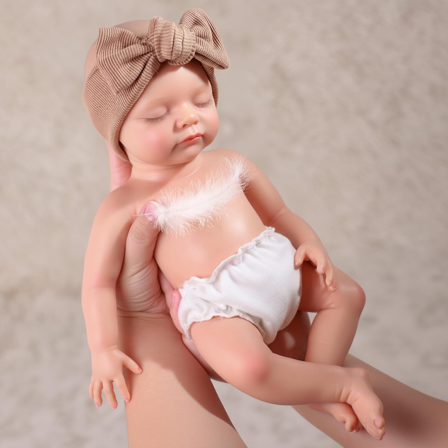Thumbnail 2 de BABESIDE 16-Inch Weighted Silicone Baby Doll (Full Body, 4.4 lbs) — Waterproof Realistic Reborn Doll for Kids 3+ & Collectors