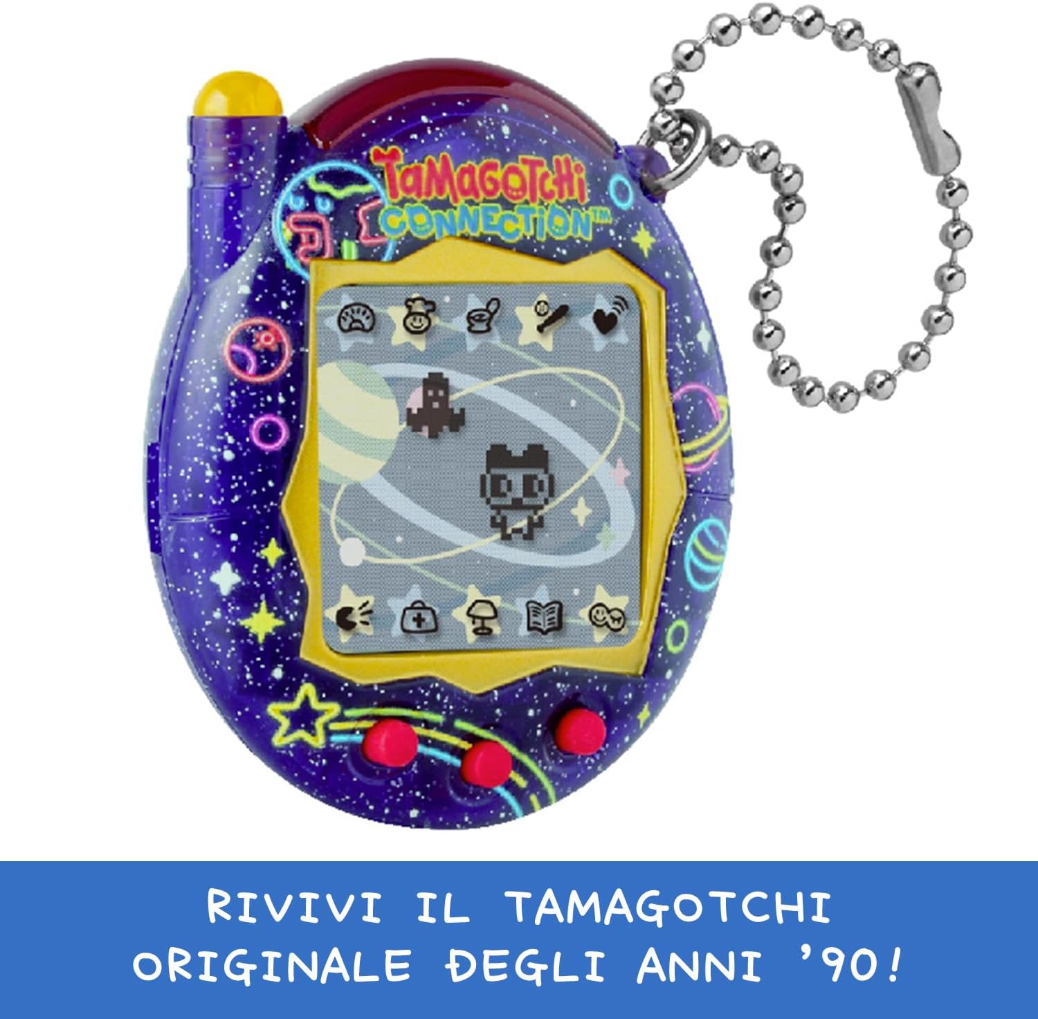 Thumbnail 1 de Bandai Tamagotchi Connection Neon Planet – Animale Virtuale Interattivo con Infrared e Schermo Grande