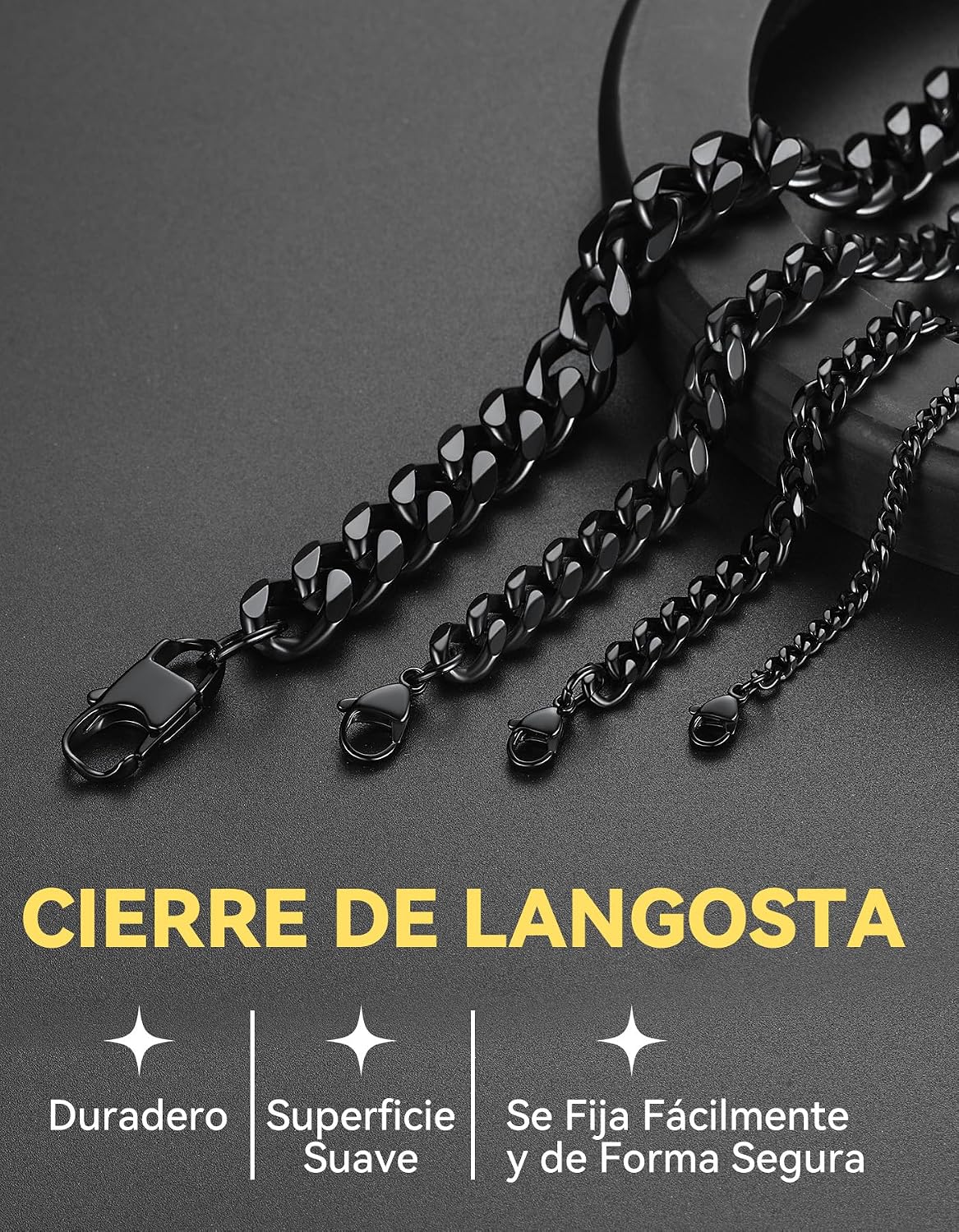 Detalle 2 de ChainsHouse Cadena Cubana 6 mm 51 cm
