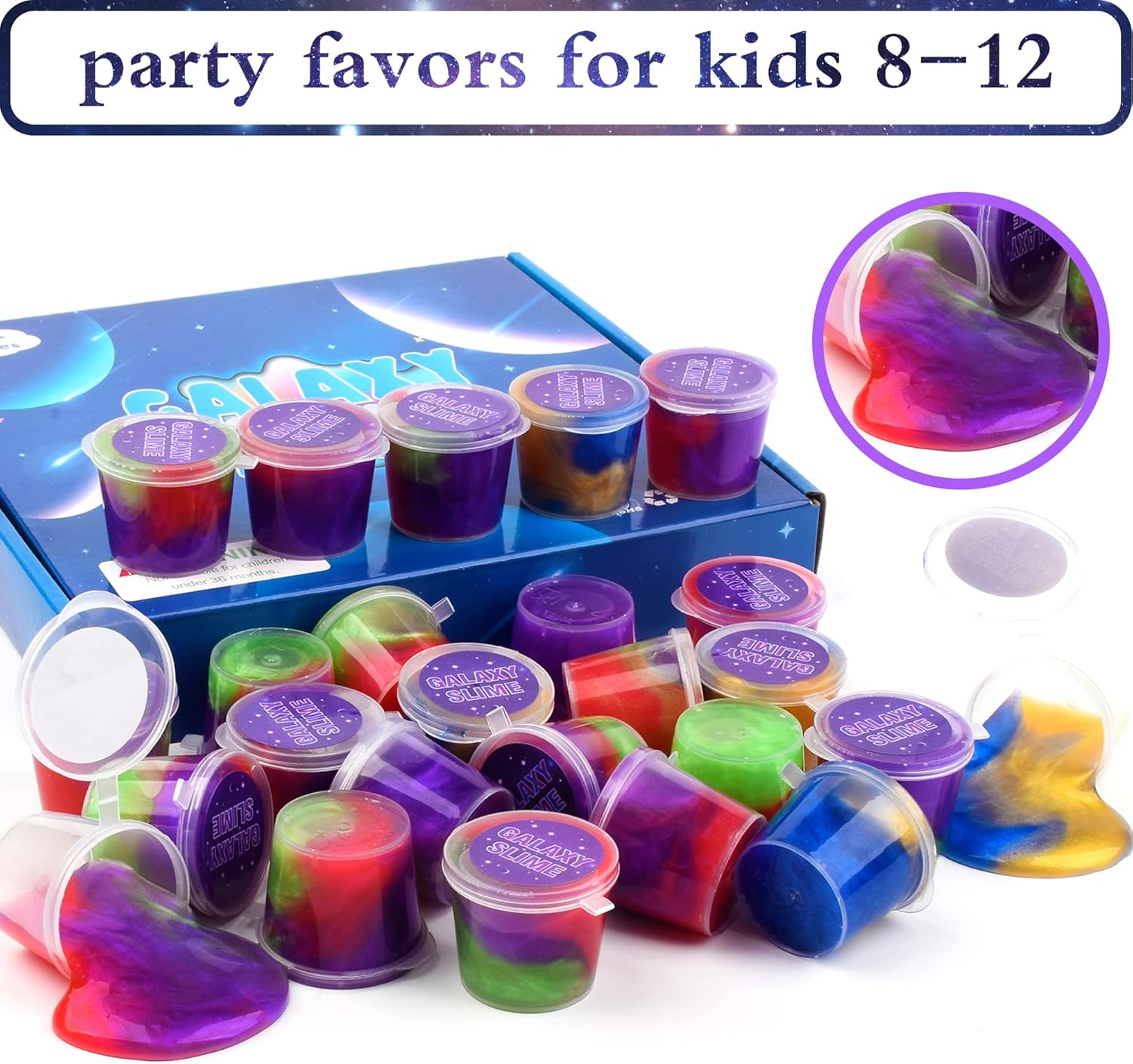 Thumbnail 4 de 25 Packs Galaxy Slime – Party Favour for Kids and Adults
