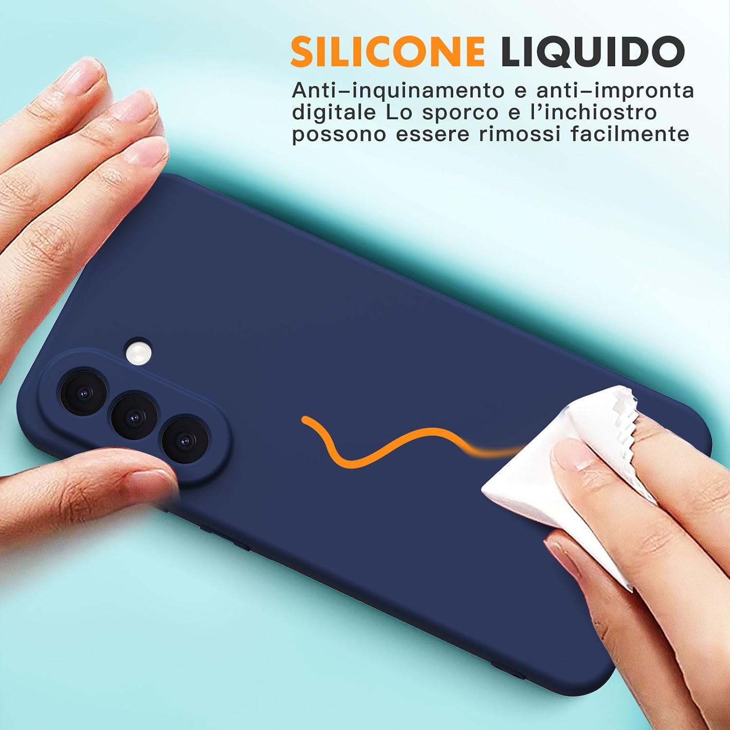 Thumbnail 1 de Vansdon Cover compatibile Samsung Galaxy A57 5G con 2 pellicole protettive in vetro temperato – Blu notte