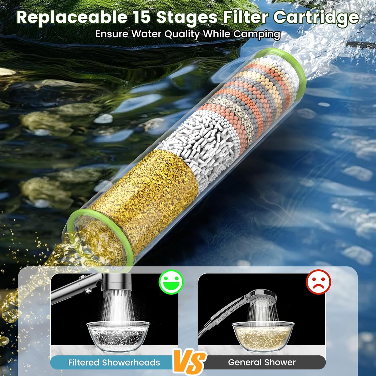 Thumbnail 3 de Portable camping shower with 6000mAh