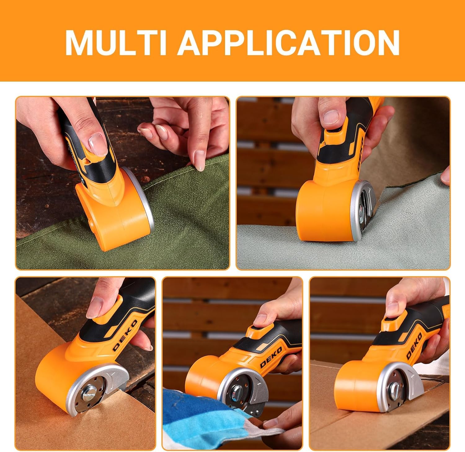 Detalle de DEKOPRO Rechargeable Box Cutter with Type-C