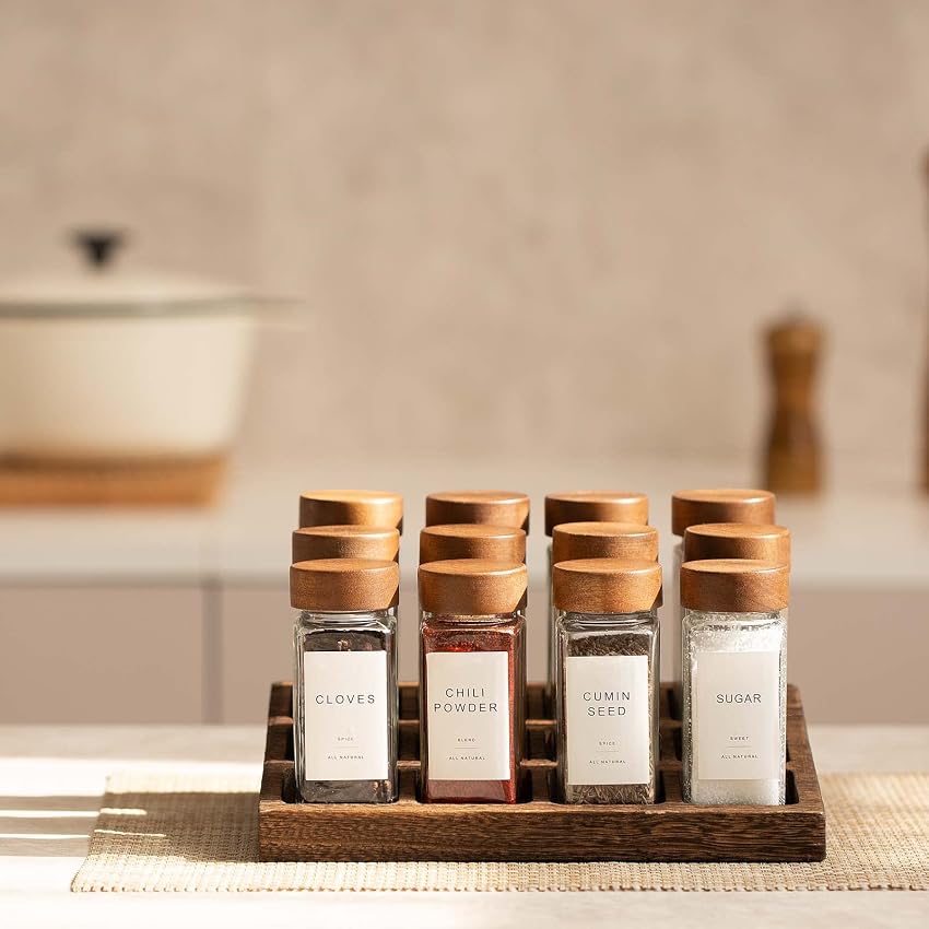 Thumbnail 5 de Yangbaga 24Pcs Glass Spice Jars ⚖