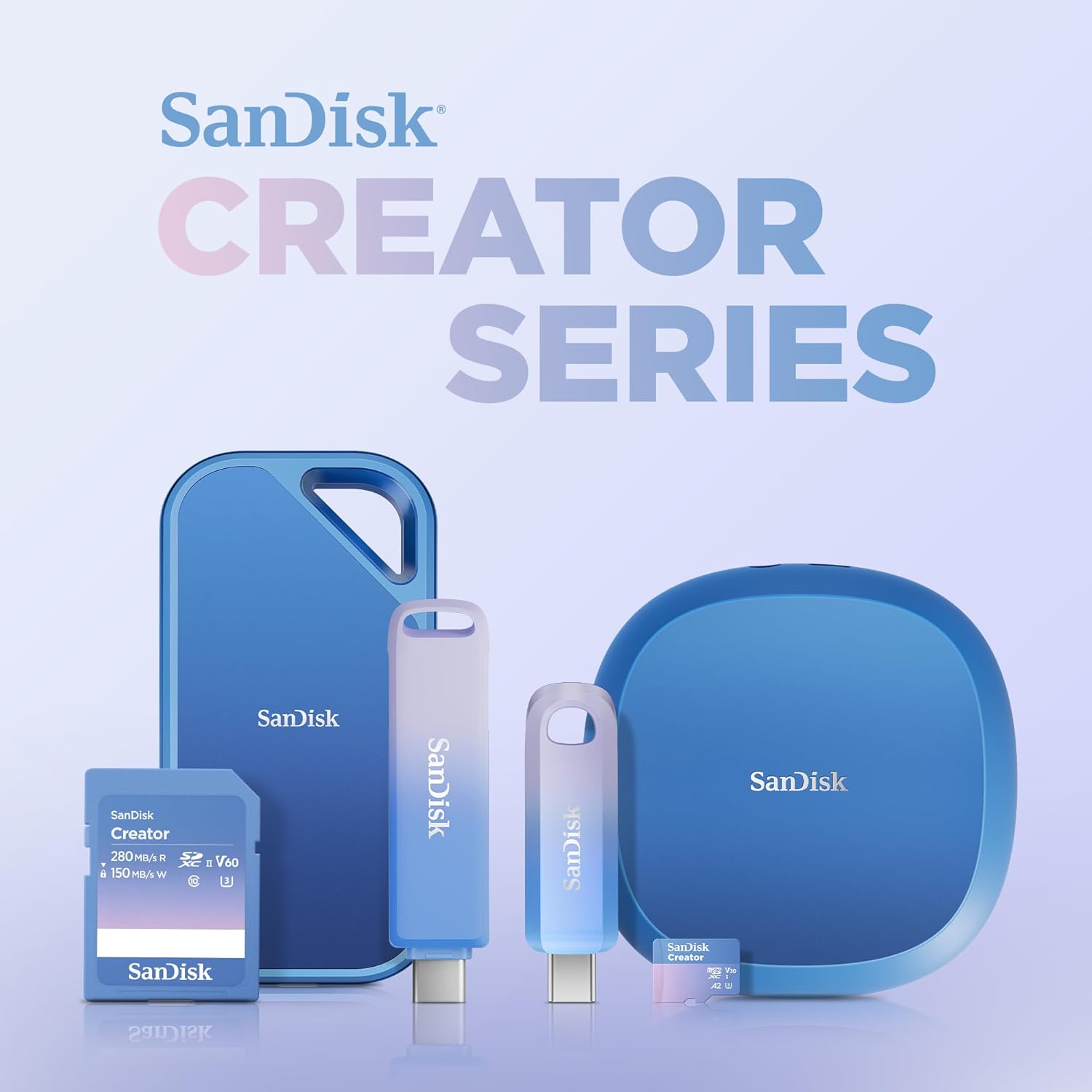 Thumbnail 6 de SanDisk Creator microSDXC UHS-II 256 Go avec adaptateur – carte fiable pour smartphone, caméra et drone