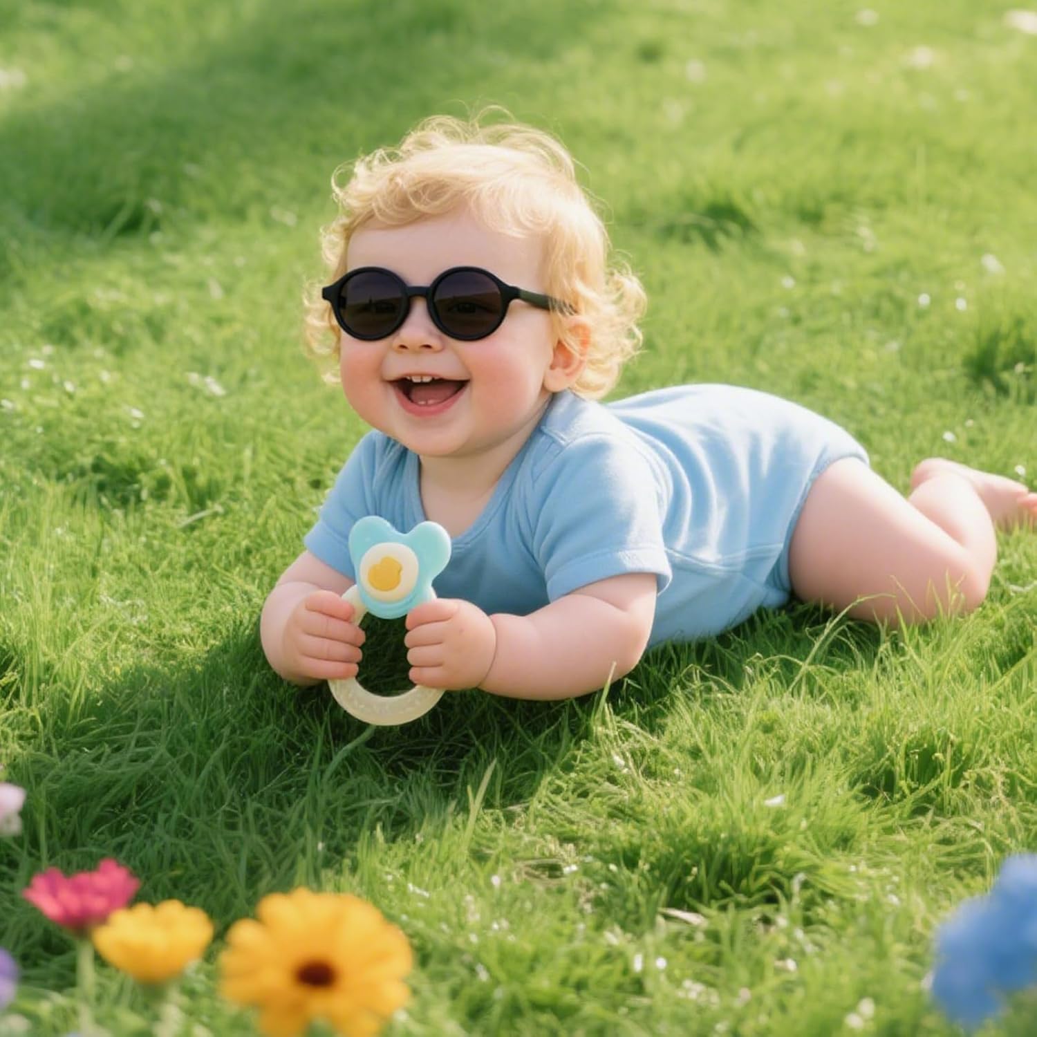 Thumbnail 1 de D Lolylad Baby Sunglasses (0–36 Months) with Polarised UV400 Lenses and Adjustable Strap